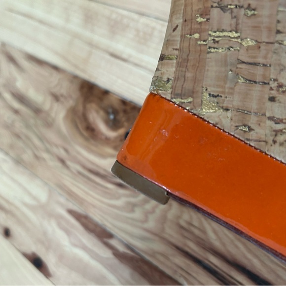 Via Spiga orange wedge sandals size 7.5 - Picture 7 of 7